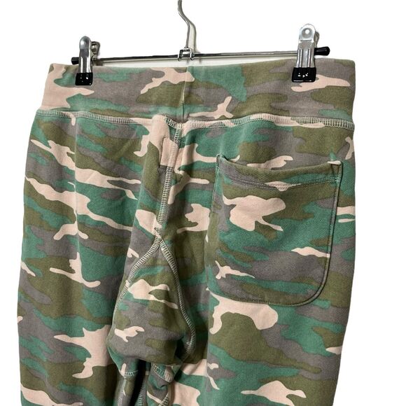 NSF Sayde Camo Joggers Distressed Sweatpants Green Women’s Size Small Cotton - Picture 8 of 14